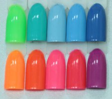 Набор гель лаков NailsProf "Neon collection" 10 цветов+top3bottome