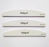 Пилка NailsProf "Premium" Files 100 грит 25 шт