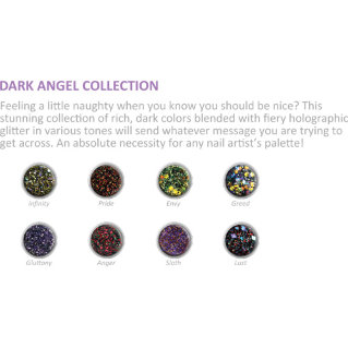 ONS Dark-Angel-Collection Коллекция DARK ANGEL
Хотите ощущать себя немного грешной, хотя Вы знаете, что должны быть хорошей? Сногсшибательная коллекция насыщенных, черных тонов с пламенными голографическими блестками, в различных тонах, осуществят все Ваши темные фантазии!